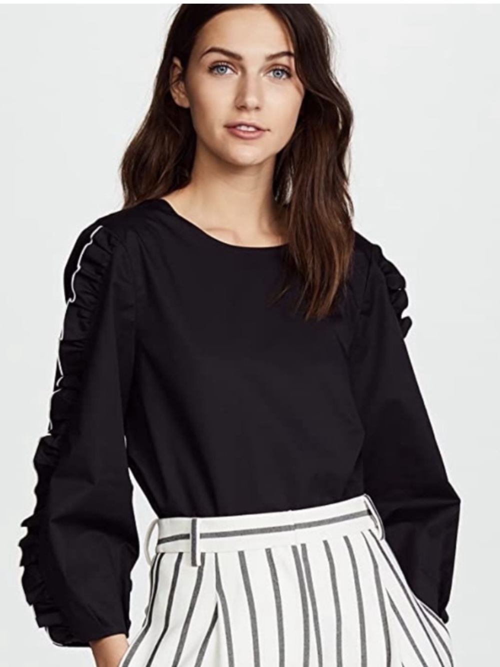 Tibi Spectator Ruffle Blouse Size 6